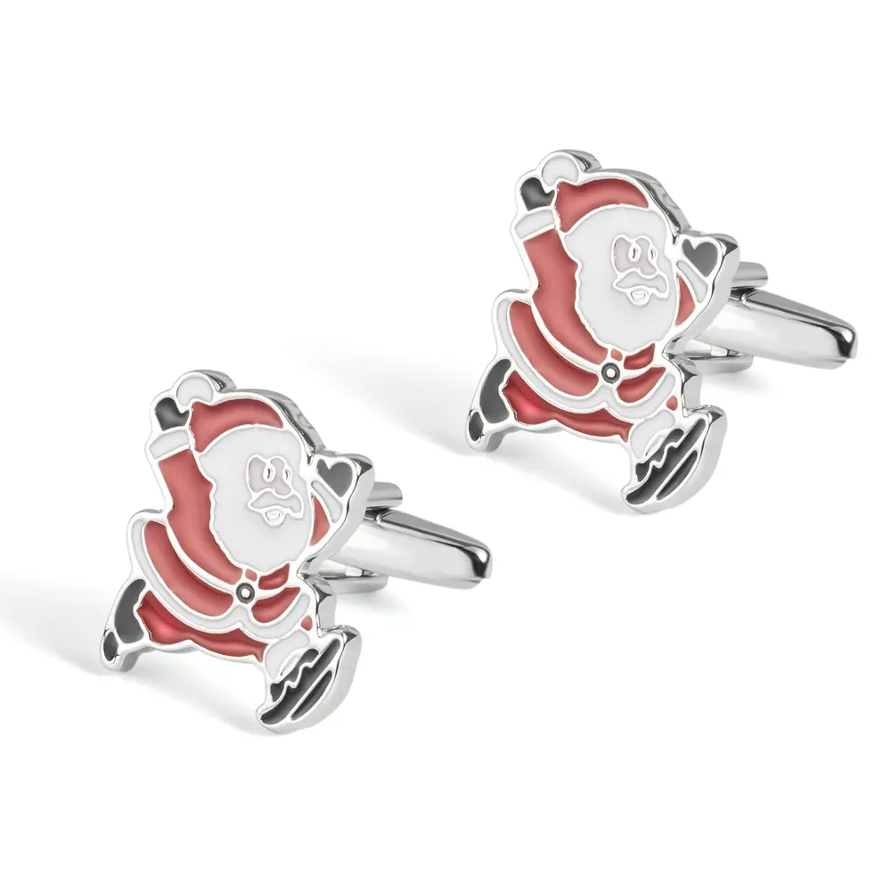 Wholesale Low Price Factory Wholesale Men Christmas Gift Novelty Fashion Santa Cufflinks  CC0187 Exporters, Companies