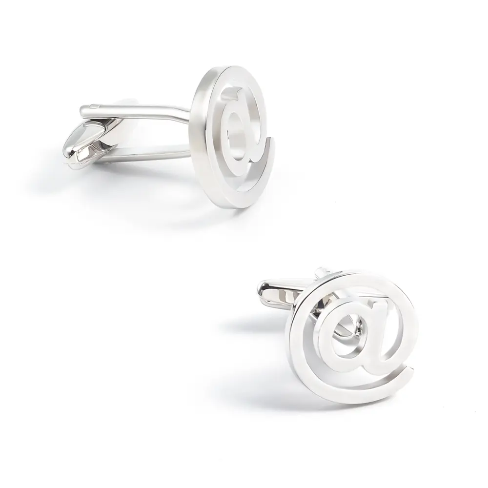 OEM Mens Novelty At Internet Email @ Symbol Cufflinks Wholesale Chinese Supplier Men Accessories CL0225 Exporter, Exporters