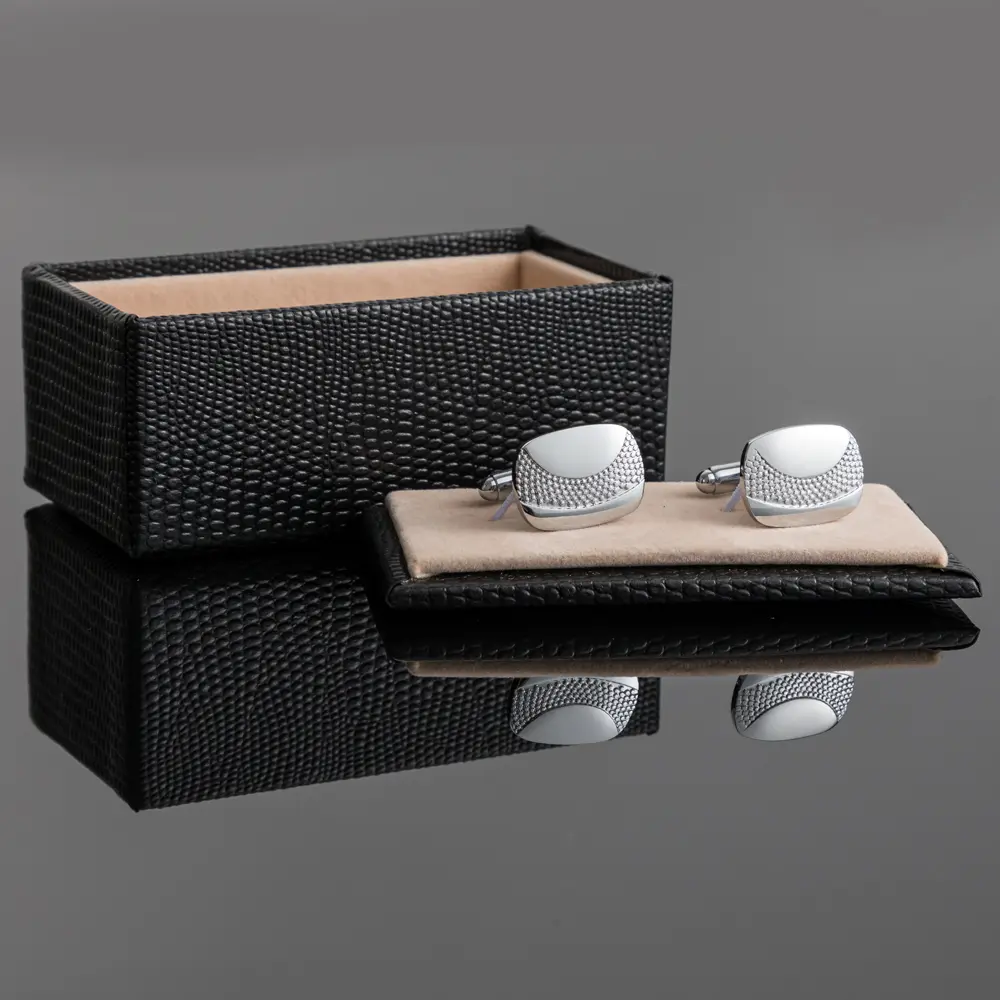 Custom Simple Low Price Silver Metal Square Mens Cufflinks Wholesale CL-C234 Exporter, Companies