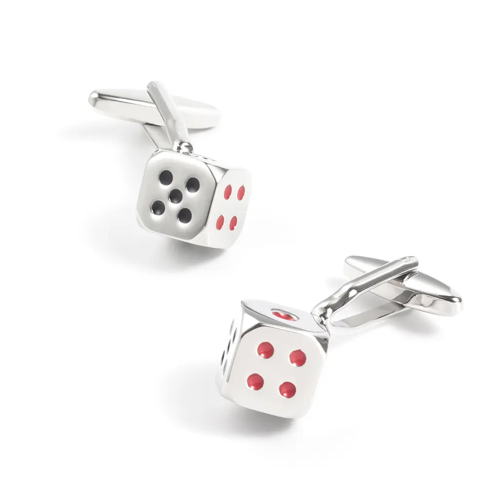 Wholesale Funny Game Dice Cufflinks  Men's Suit Shirt Fashion Accessory CC0199