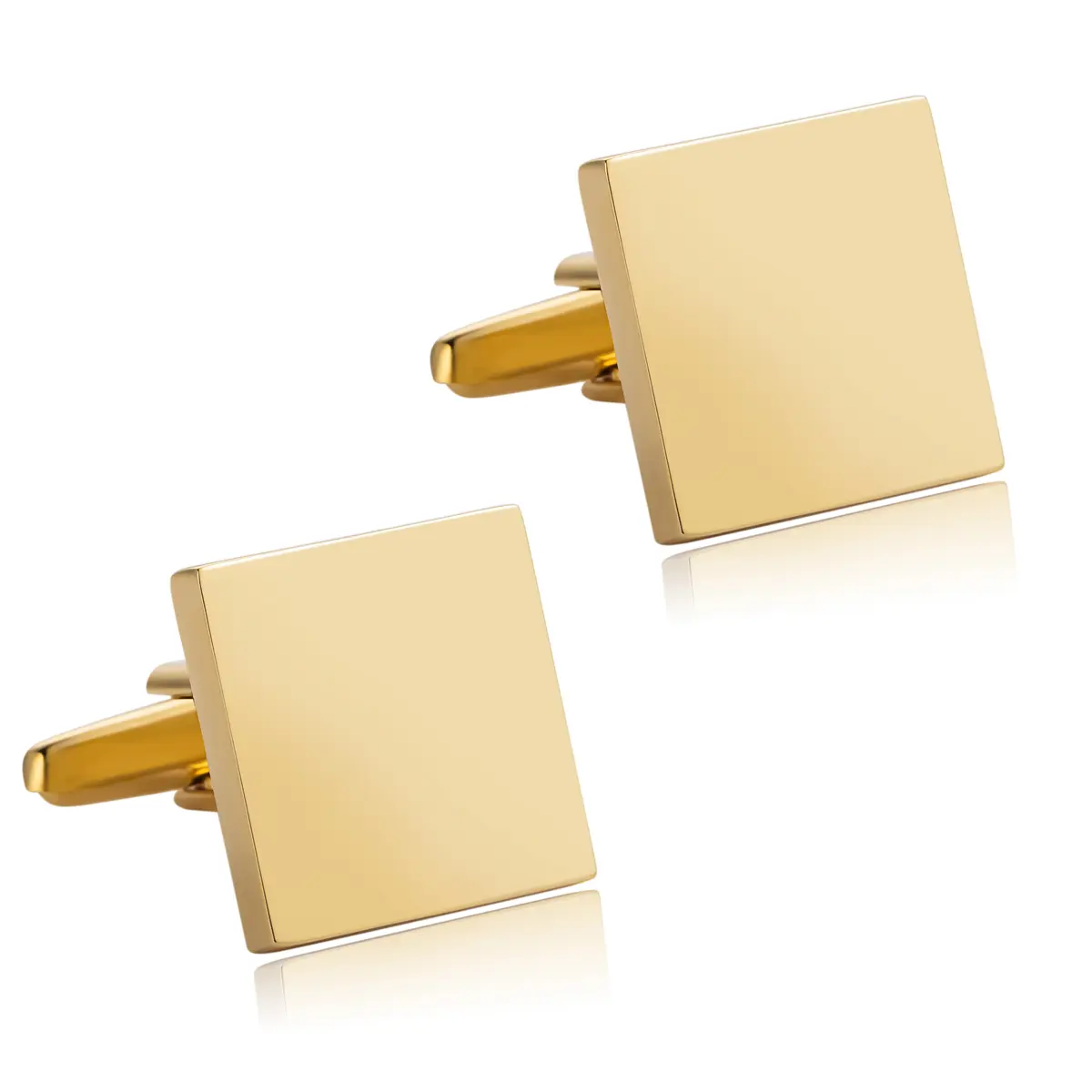 Custom Factory Make Custom Logo Plain Style Brass Material Cufflinks For Men CL0277 Supplier, Exporter
