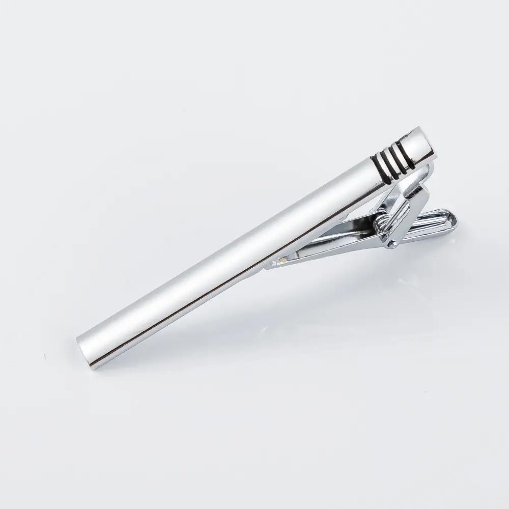 Wholesale Tie Clip Wholesale Fashion Simple Metal  6cm Black Enamel  Business Tie Pin For Men TC9004 Suppliers, Exporter