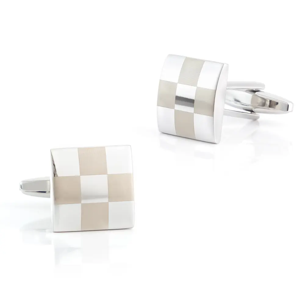 Wholesale High Quality Copper Material Laser Metal French Cufflinks For Men's Shirt CL0181