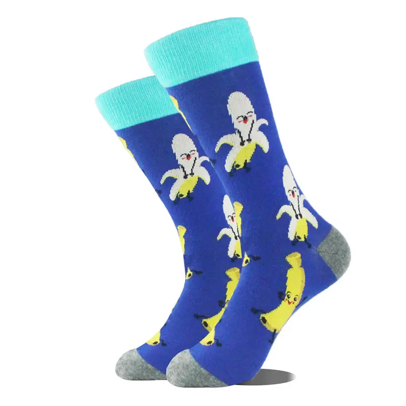 Wholesale Fashion Breathable Funny Happy Cotton Crew Socks For Men Manufacturer, Factories