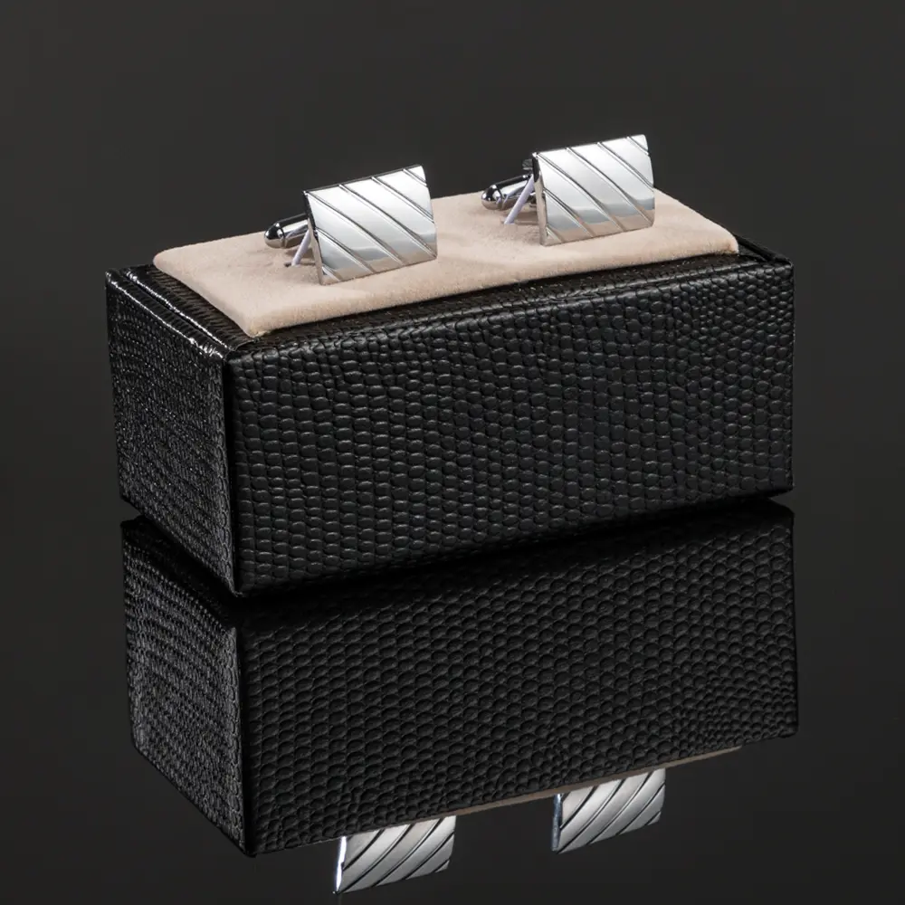 Wholesale Luxury Men Cufflinks Silver Plated Cufflinks Classic Design Metal Cuff Links for Men Suit CL-C202 Manufacturer, Company