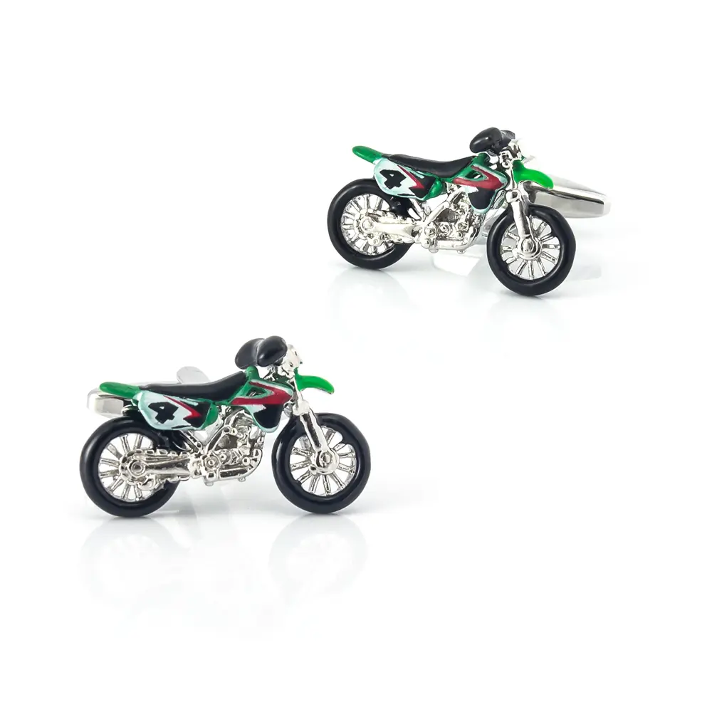 ODM JINJIE Factory Custom Novelty Design Enamel Motorbike Cufflinks for Men CC0229 Supplier, Company