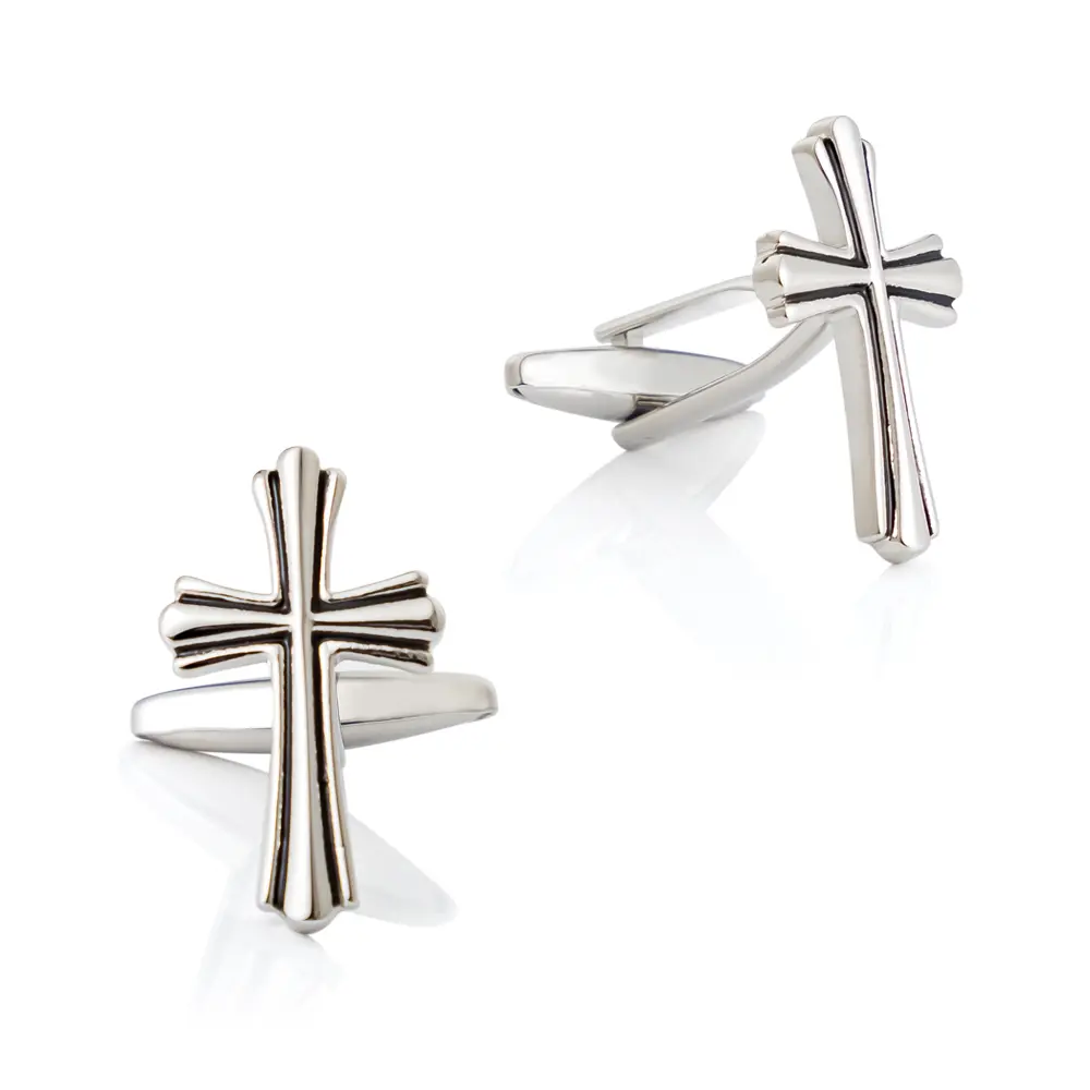 ODM Retro Style Wholesale Fashion Hollow-out Design Cross Cufflinks Men Shirt Accessories CC8276 Suppliers, Factory