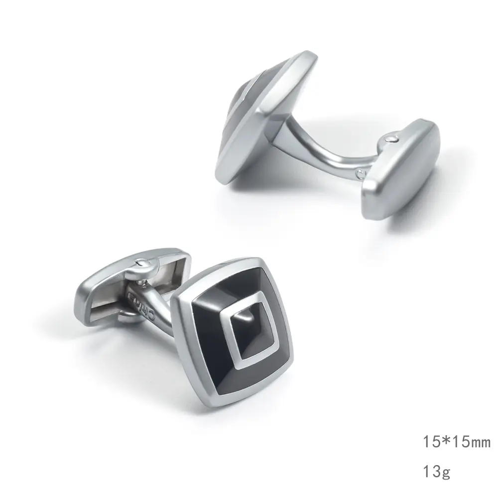 Wholesale Low Price Black Enamel Cufflinks Fashion Men Shirt Jewelry Accessories CCW0086