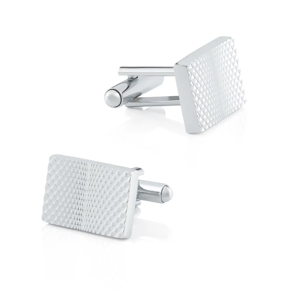 OEM JINJIE Cheap Metal Abstract Geometric Pattern Men Engraved Cufflinks CL-L031 Manufacturer, Supplier