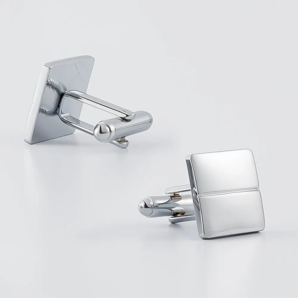 Wholesale Custom Copper High Polished Mirror Square Men French Shirt Sleeve Cufflinks CL-C129