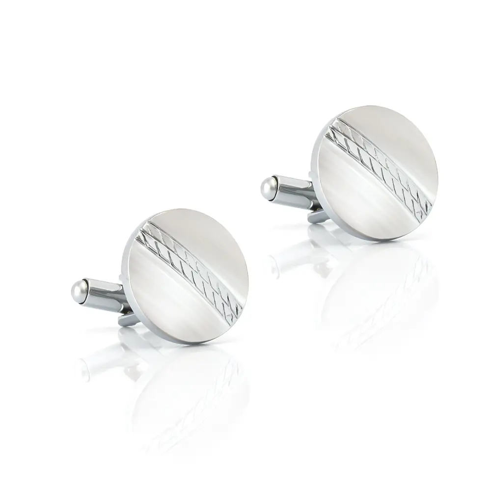 Custom Manufacturer Supplier Premium Silver Formal Dress Suit Shirt Polish Cufflinks Wholesale CL-C149 Manufacturers, Exporter