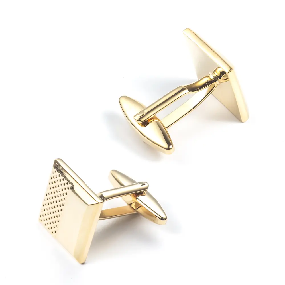 OEM Cheap Wholesale Gold Classic Business Design Square Men's Cufflinks For Shirt CL0149-G Exporters, Companies