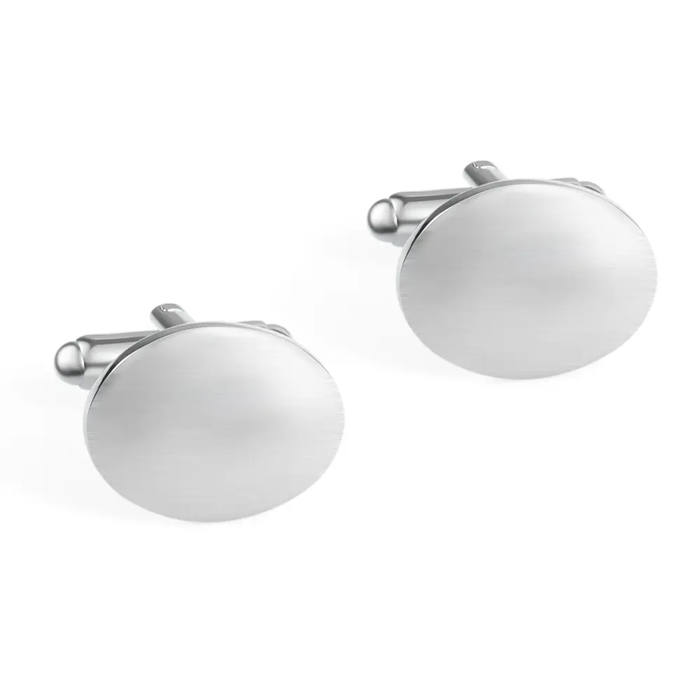 Wholesale Hot Sale Wholesale Silver Oval Engraved Cuff Links Cheap Wholesale Price CL-C052 Exporter, Exporters