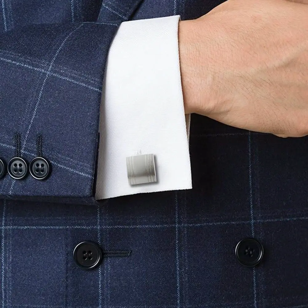 OEM Factory Wholesale Formal Business Dress Shirt Cuff Links Wedding Gifts Jewelry CL0154-2-S Manufacturer, Suppliers