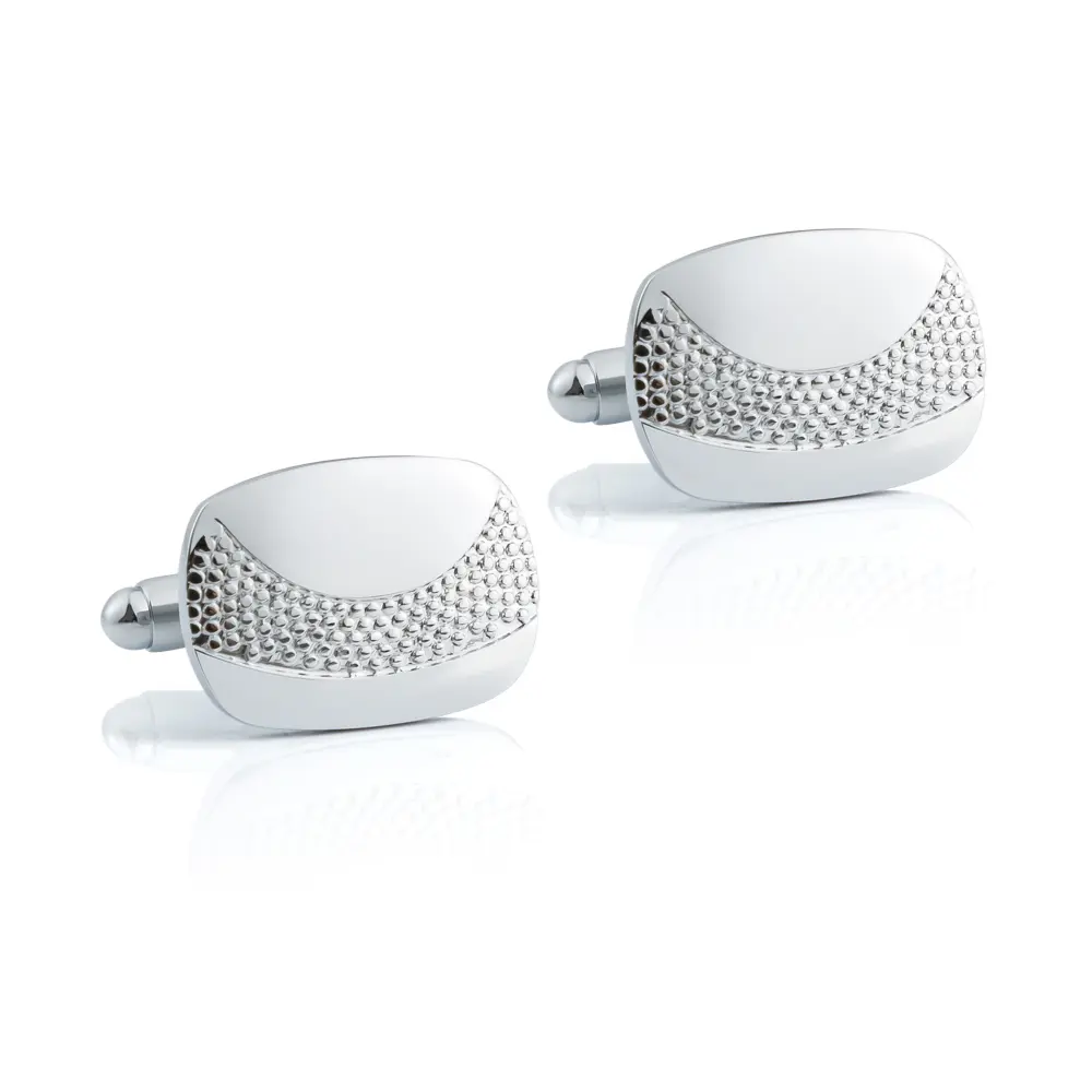 Custom Simple Low Price Silver Metal Square Mens Cufflinks Wholesale CL-C234 Exporter, Companies