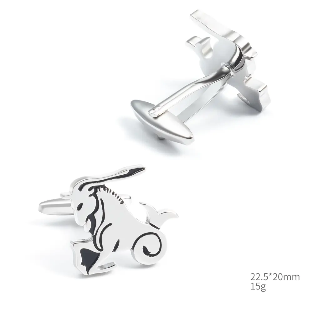OEM Zodiac Aries Cufflinks Enamel Metal Shirt Cufflink Factory Low Price CC0246-S Manufacturers, Company