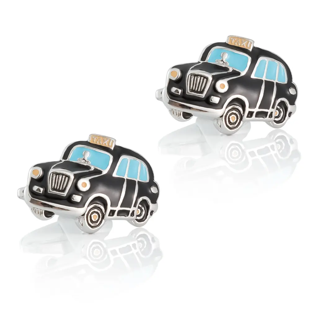 Wholesale Manufacturer Novelty & Vintage Enameled Taxi Cab Cufflinks Design Men Gifts Low Price CC0099 Manufacturers, Exporters