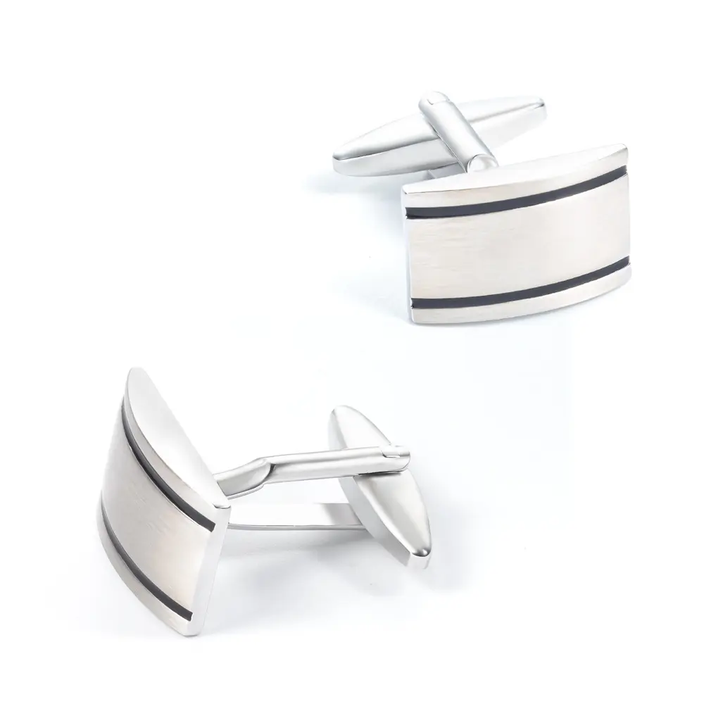 Wholesale Factory Price Classic Silver Plated  High-finished Brass Cuff links for Men Shirt CC0066-S Factories, Companies