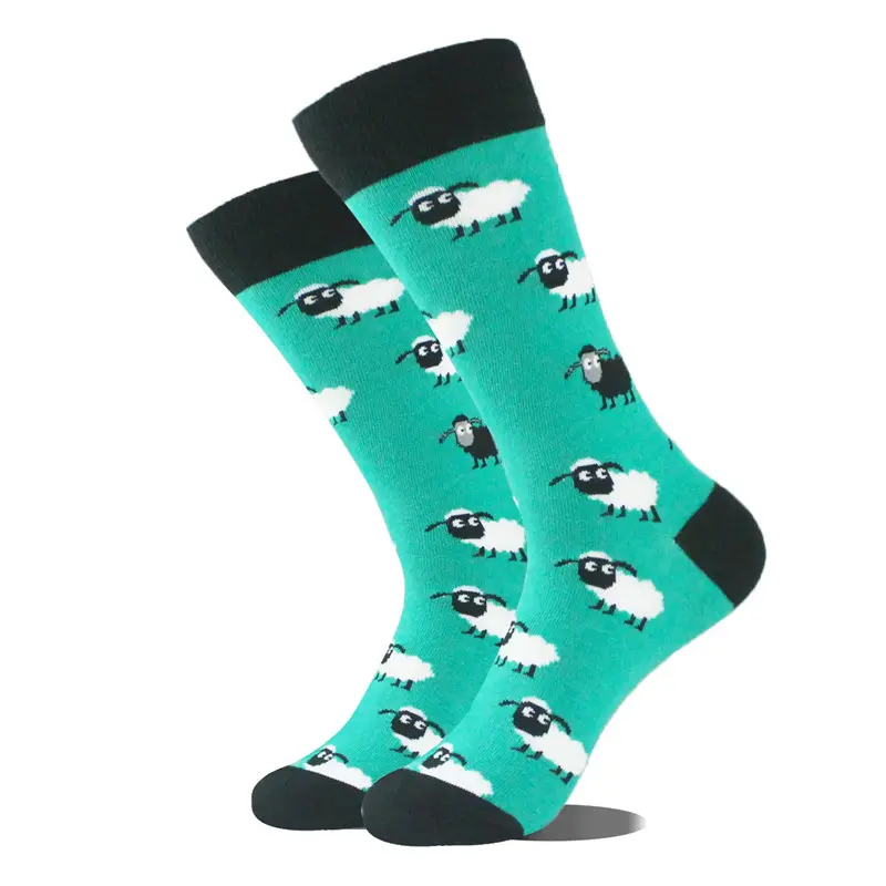 Wholesale Fashion Breathable Funny Happy Cotton Crew Socks For Men Manufacturer, Factories