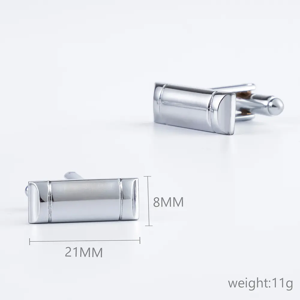 ODM Business Classic Low MOQ Well-Brushed Square Shape Copper Cuff Link  CL-C208 Exporter, Company