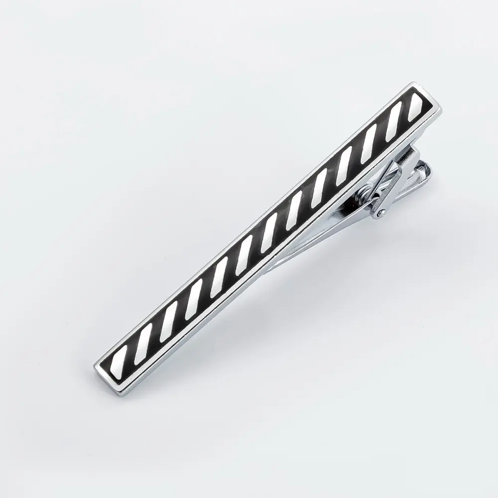 Wholesale Tie Clips Mans Suit Tie Clip Black Enamel Tie Bars High Quality Classic Men Fashion Accessories TC5045