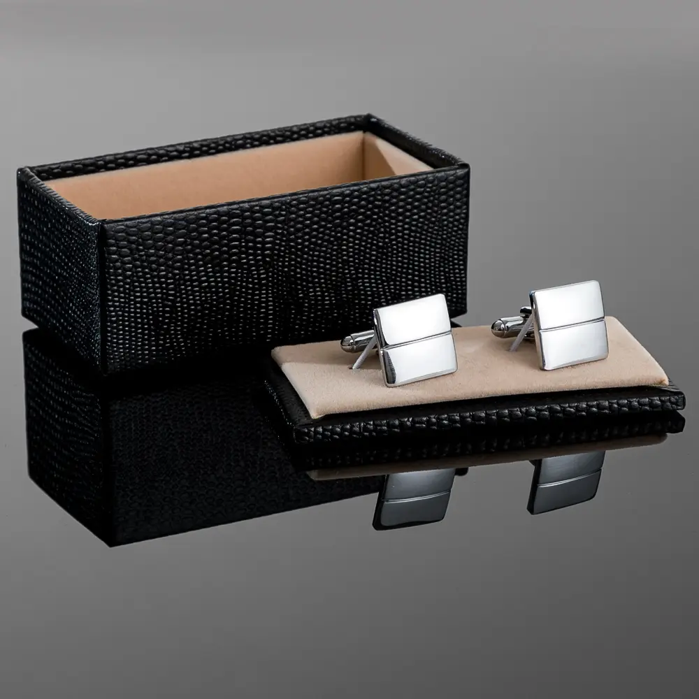 Wholesale Custom Copper High Polished Mirror Square Men French Shirt Sleeve Cufflinks CL-C129