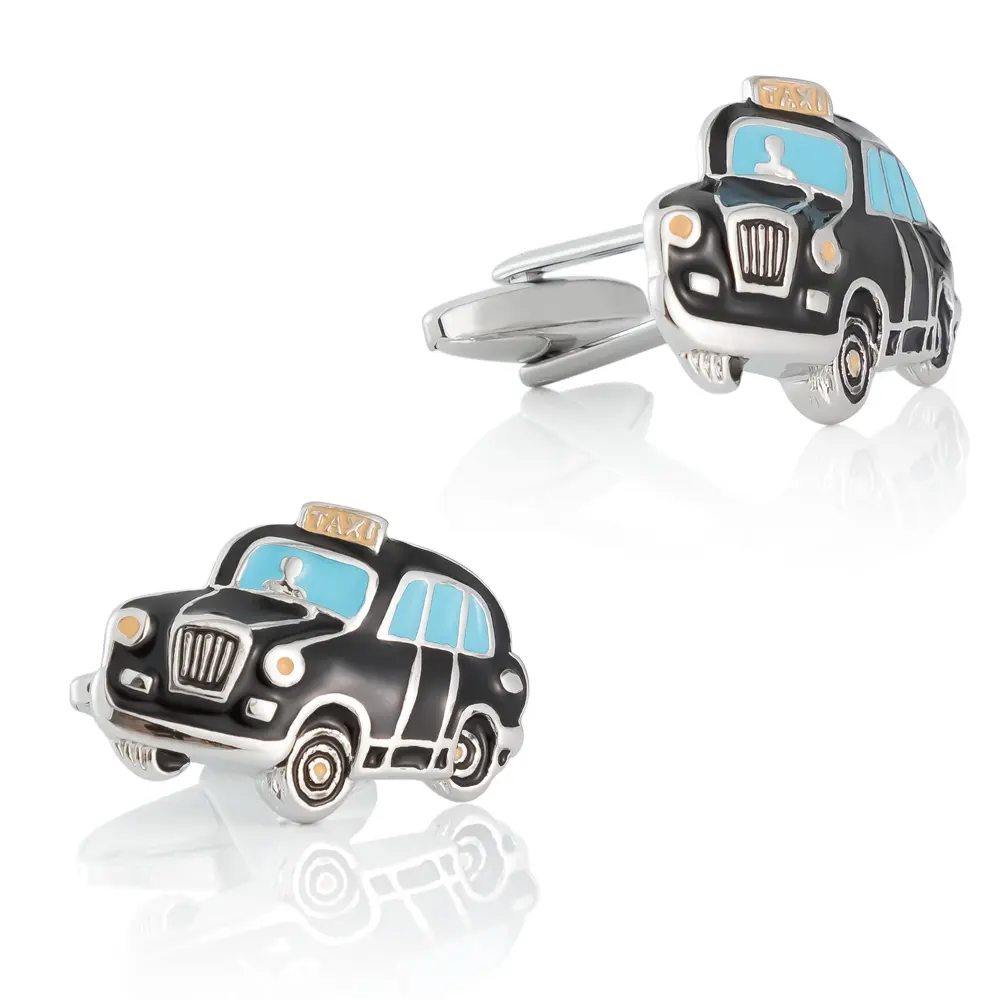 Wholesale Manufacturer Novelty & Vintage Enameled Taxi Cab Cufflinks Design Men Gifts Low Price CC0099 Manufacturers, Exporters