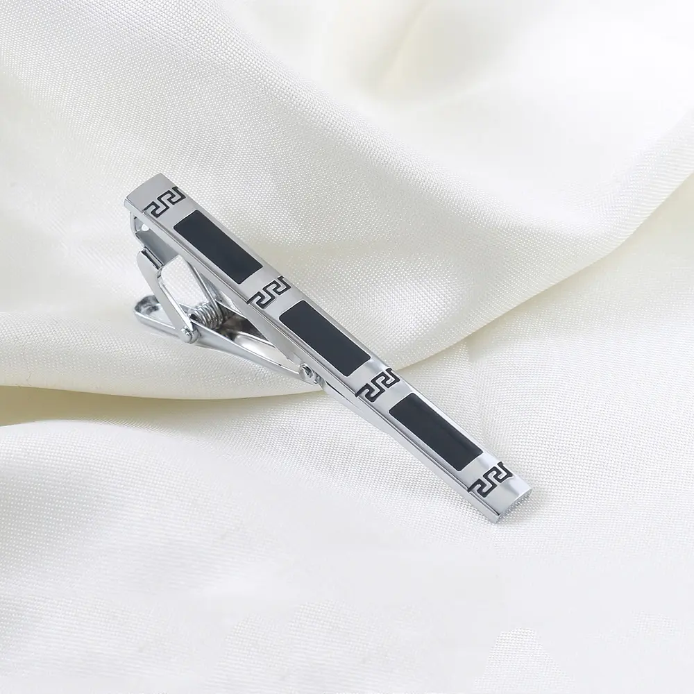 Wholesale Manufacturer 4PCS Set Men's Silver Tie Clips Business Formal Tie Clip Gifts TPS-1002