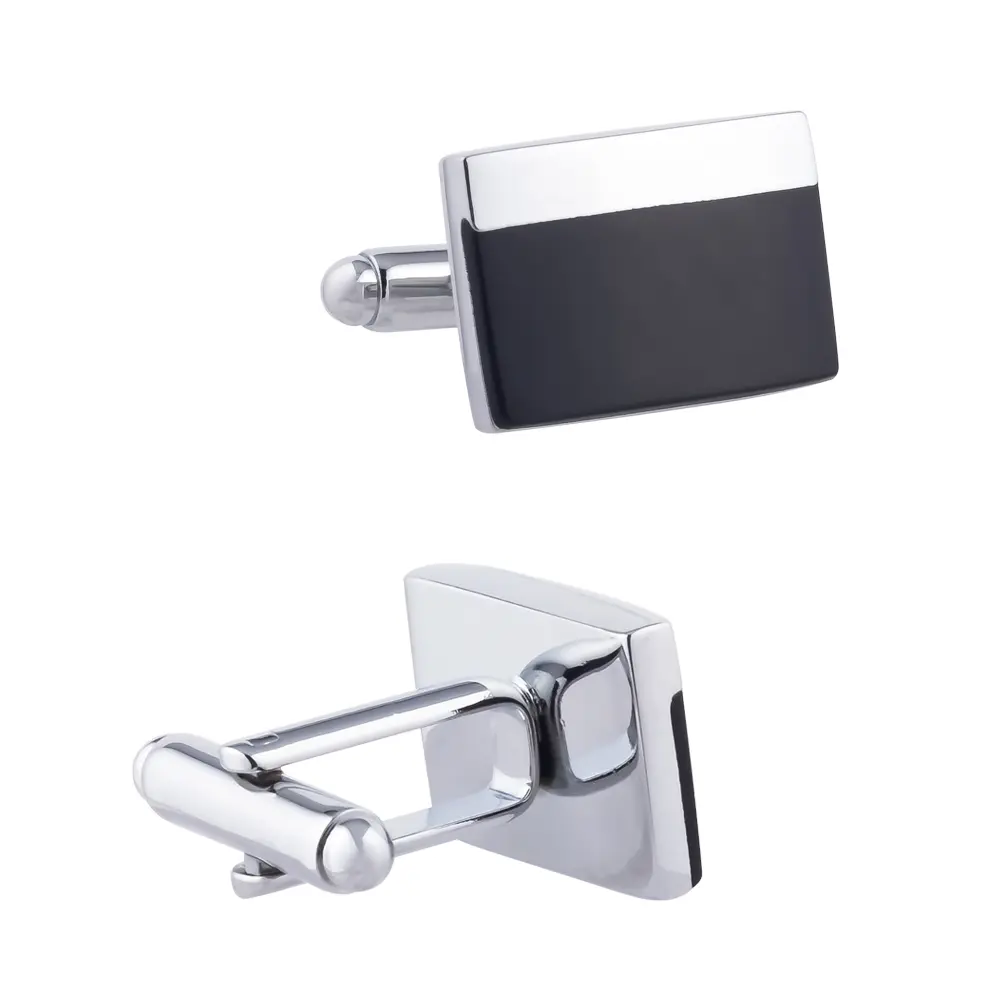 Wholesale Classic Men's Black Enamel Cufflinks Cheap Price French Shirt Buttons for Tuxedo Shirt CC-Q215 Manufacturer, Factory