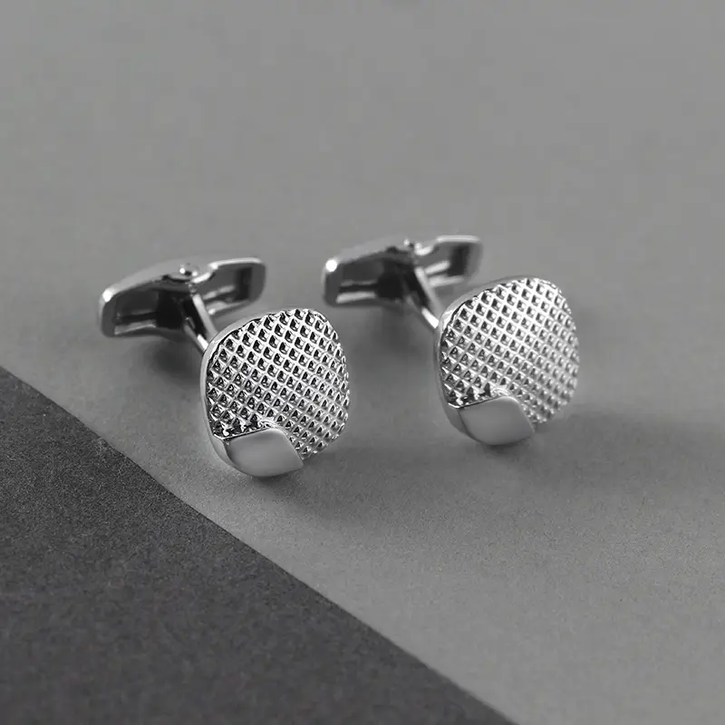 Wholesale Customized Copper Cufflinks Men Groomsmen Gifts High Quality Men Suit Accessories CLW0001