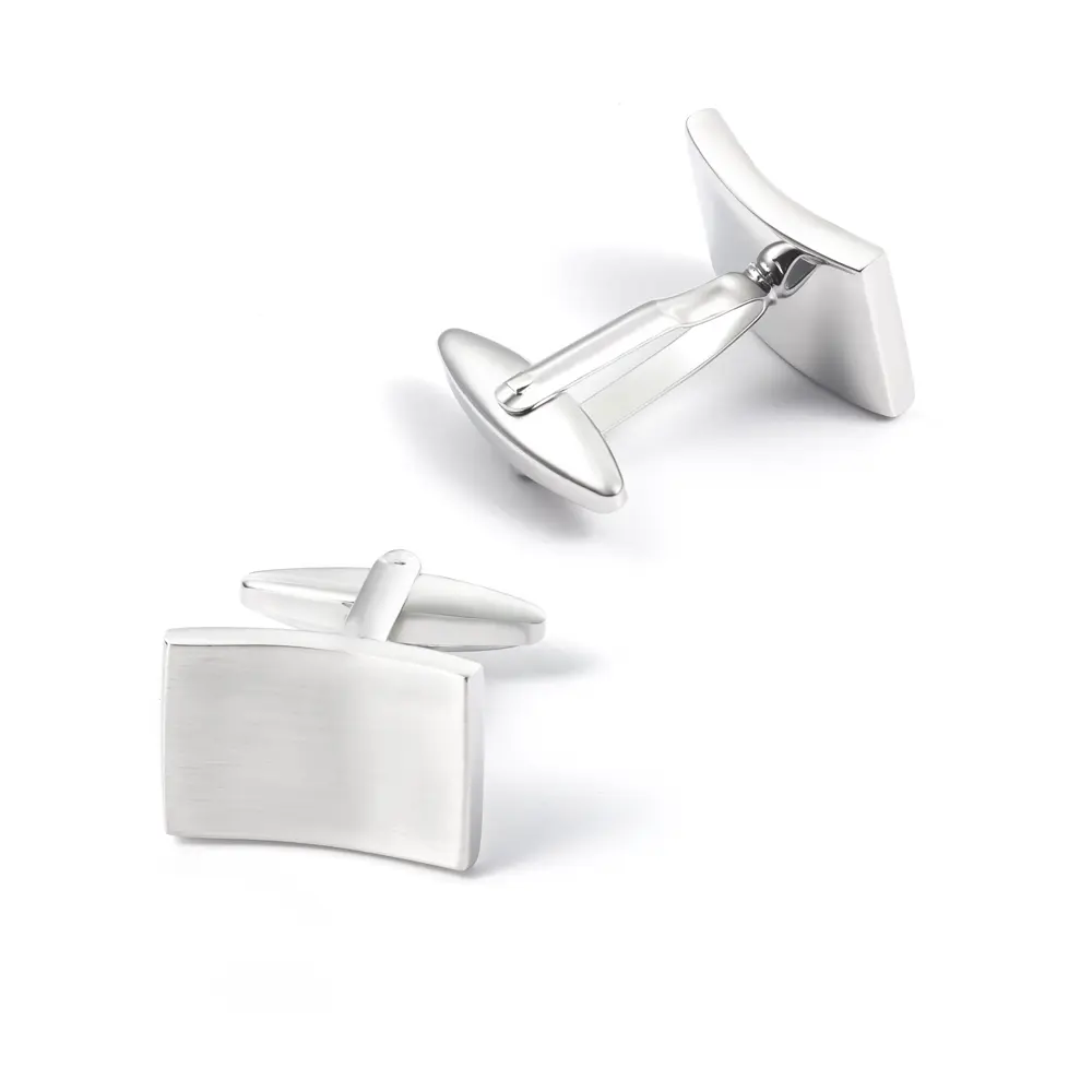 OEM Hot Selling Classic Style Silver Color Plated Groomsmen Cufflinks Jewelry Gifts For Business Men CL0229 Exporter, Company