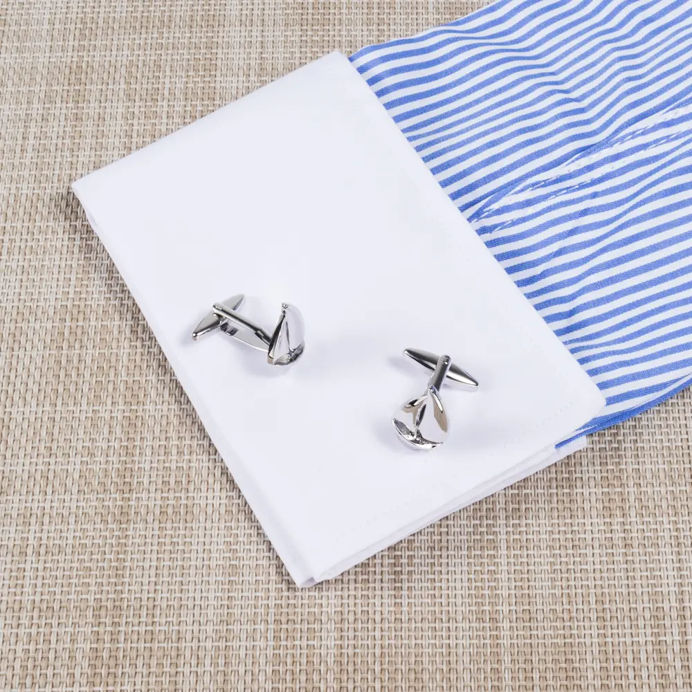 Wholesale High-ended Fashion Funny Men Suit Shirt Sailboat Cufflinks For Boat Enthusiast Gifts CL0032 Factory, Exporter