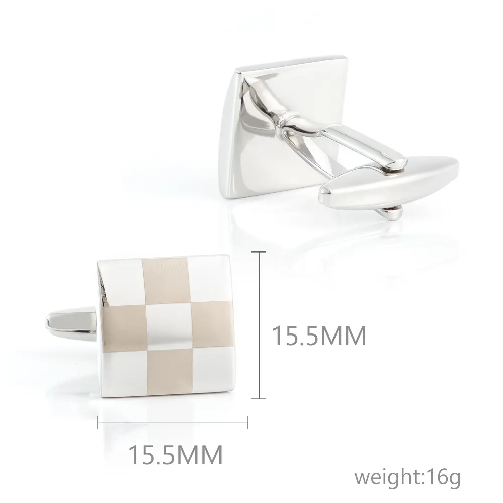 Wholesale High Quality Copper Material Laser Metal French Cufflinks For Men's Shirt CL0181