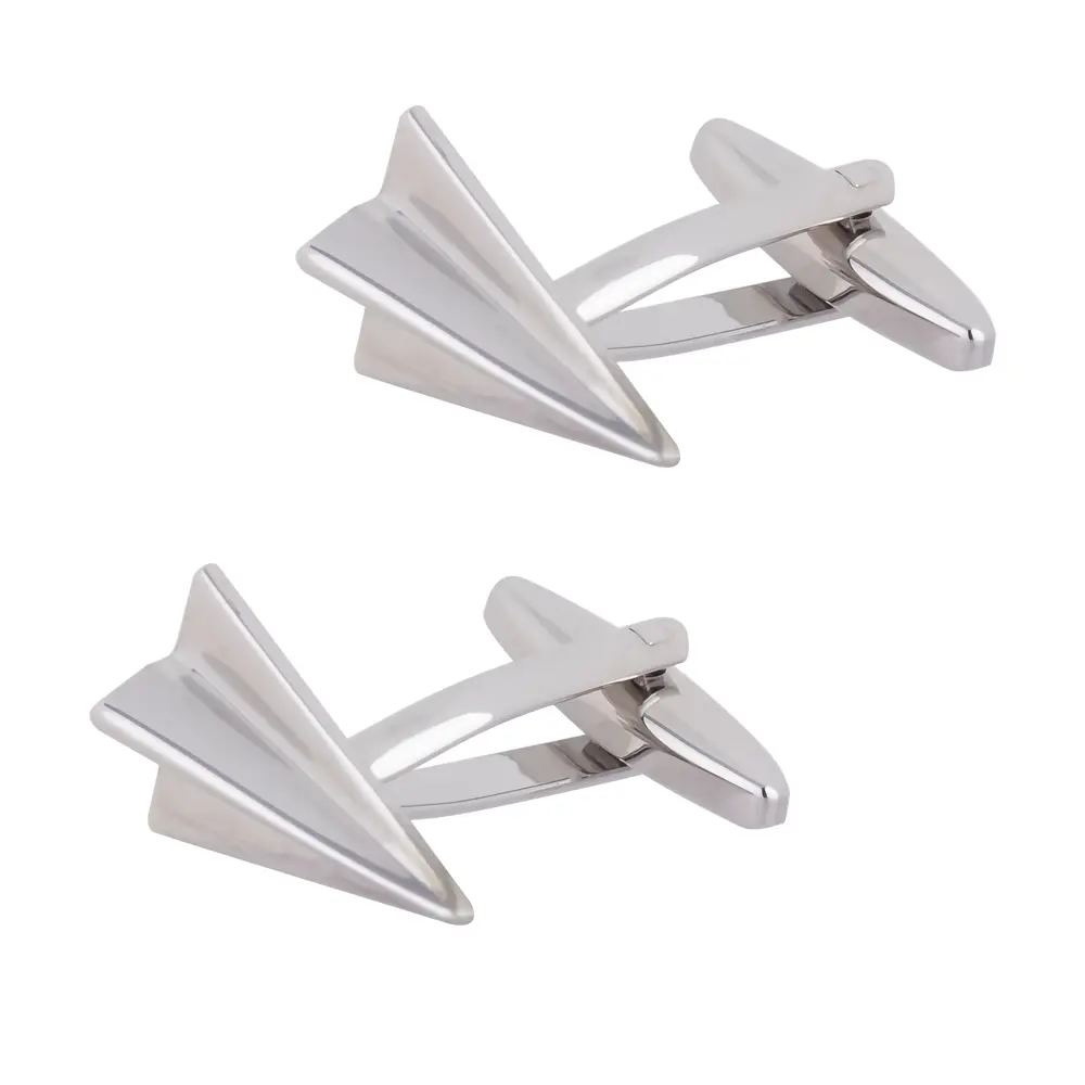 ODM Factory Wholesale Price Mini Kite Paper Plane Shape Men Business Suit Shirt Cufflinks CL0108-S Factory, Exporter