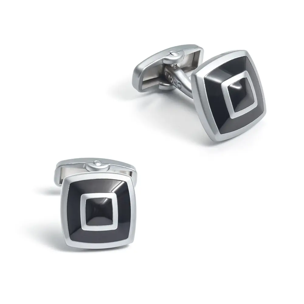 Wholesale Low Price Black Enamel Cufflinks Fashion Men Shirt Jewelry Accessories CCW0086
