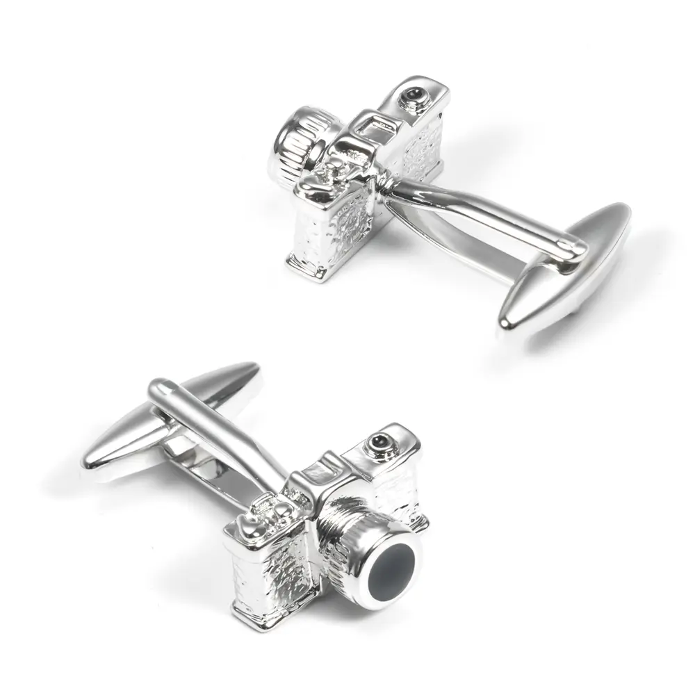 OEM Promotion Chinese Factory Copper Material Camera Design Silver Mens Cufflinks Wholesale CC0019 Suppliers, Company