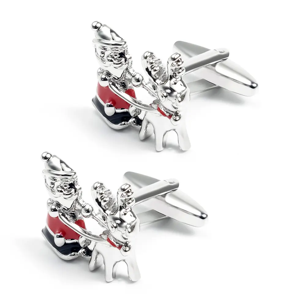 Wholesale Men's Luxury Christmas Reindeer Suit Cufflinks Accessories for Wedding Party CC0189 Manufacturer, Suppliers
