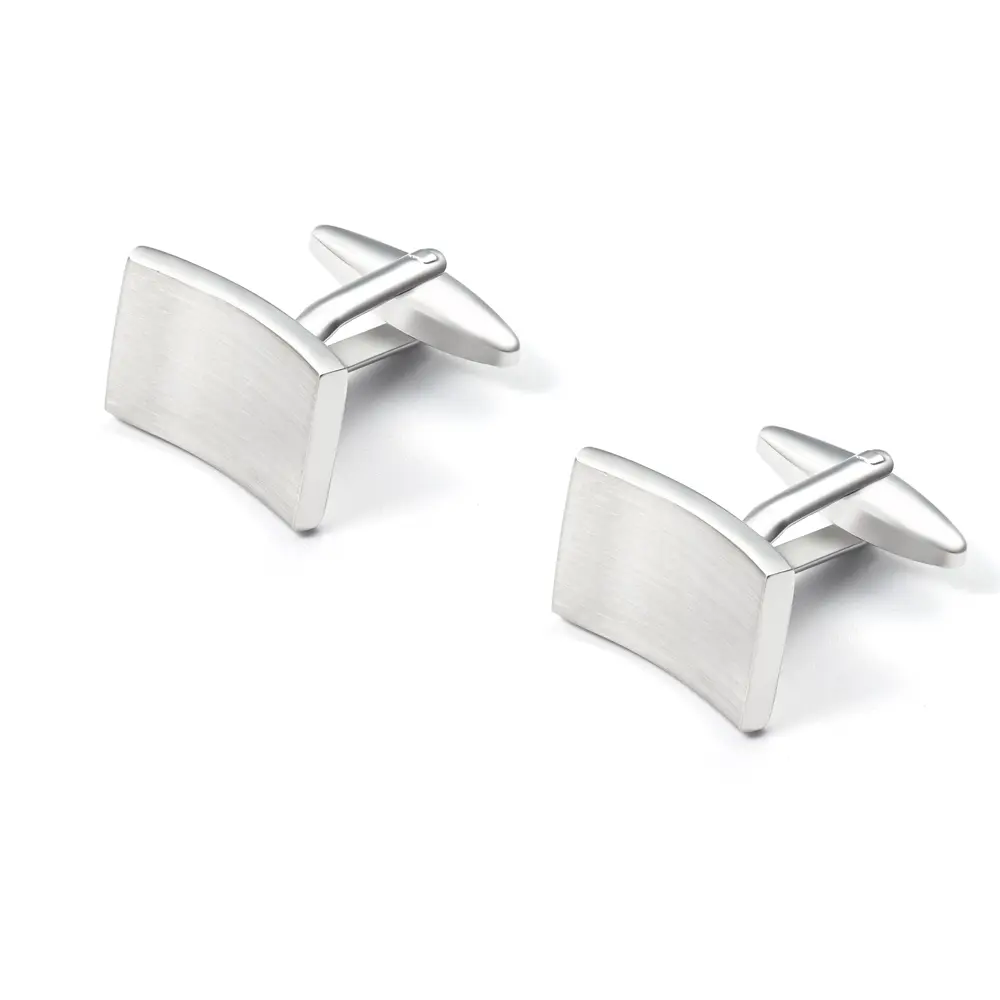 OEM Hot Selling Classic Style Silver Color Plated Groomsmen Cufflinks Jewelry Gifts For Business Men CL0229 Exporter, Company