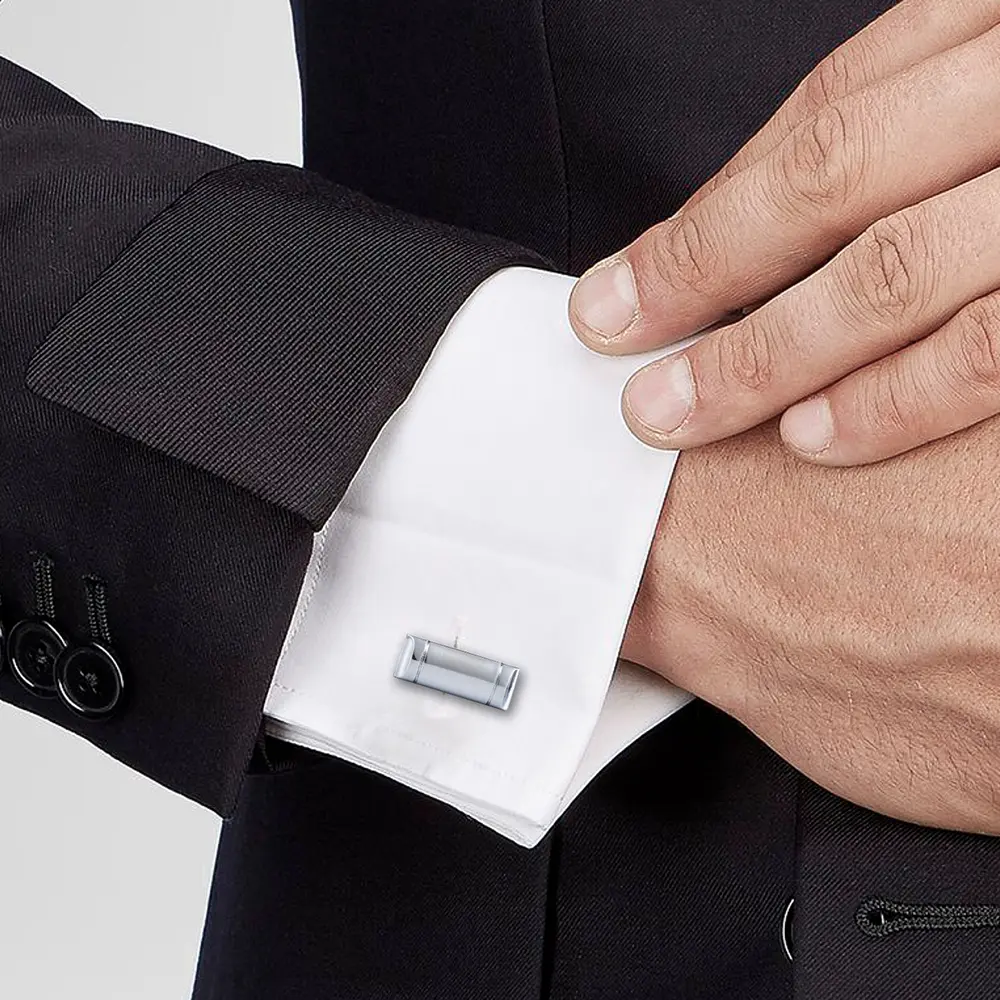 ODM Business Classic Low MOQ Well-Brushed Square Shape Copper Cuff Link  CL-C208 Exporter, Company