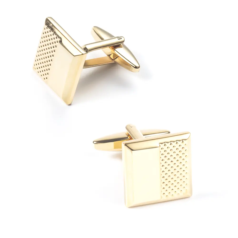 OEM Cheap Wholesale Gold Classic Business Design Square Men's Cufflinks For Shirt CL0149-G Exporters, Companies