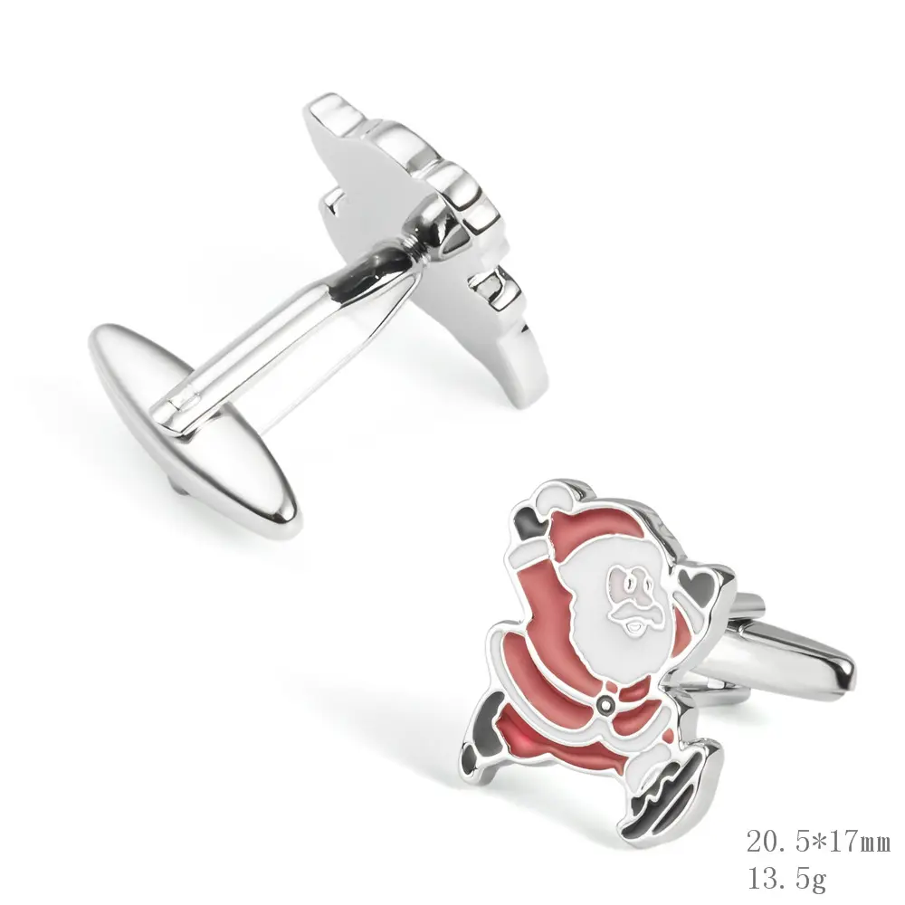 Wholesale Low Price Factory Wholesale Men Christmas Gift Novelty Fashion Santa Cufflinks  CC0187 Exporters, Companies