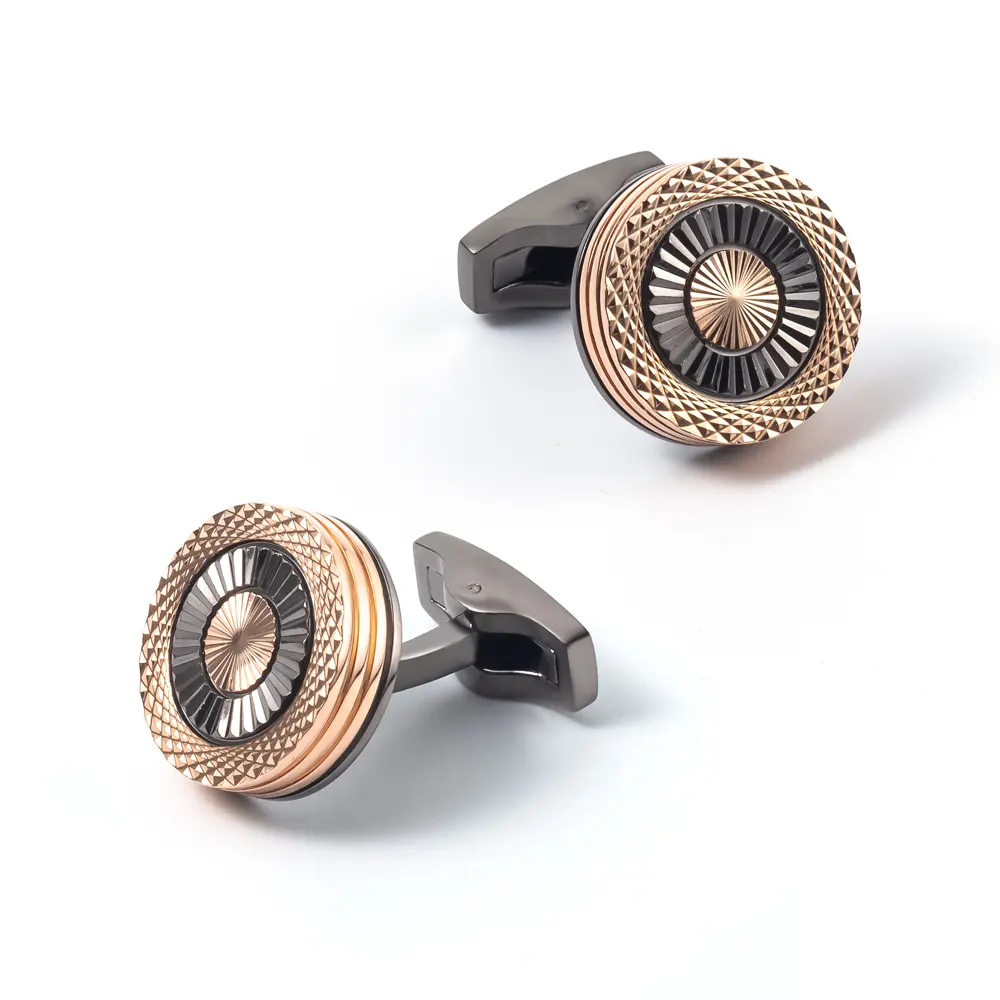 Wholesale Personalized Mens Wedding Gifts French Shirt Round Engraved Cufflinks Wholesale CL0171 Exporters, Companies
