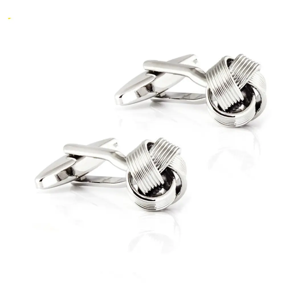 Wholesale Stylish Knot Cufflinks Golden Color Metal Knot Cufflinks Men Wedding Gifts Factory, Exporter