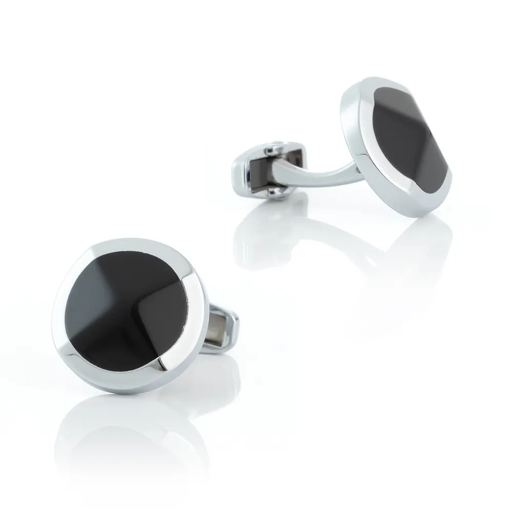 Wholesale Promotional Classic Style Wedding Round Men Alloy Cuff links For Shirt On Party CCW0022
