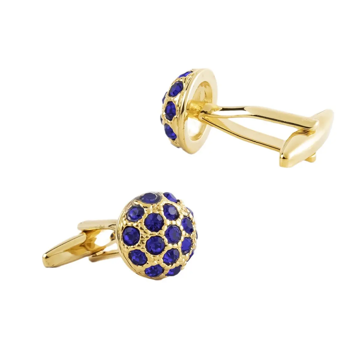 Wholesale Luxury Round Cut White Gold Square Zircon Stone Cufflinks Men Fashion Accessories Blue/Black/Red/Purple CS8641 Exporter, Companies