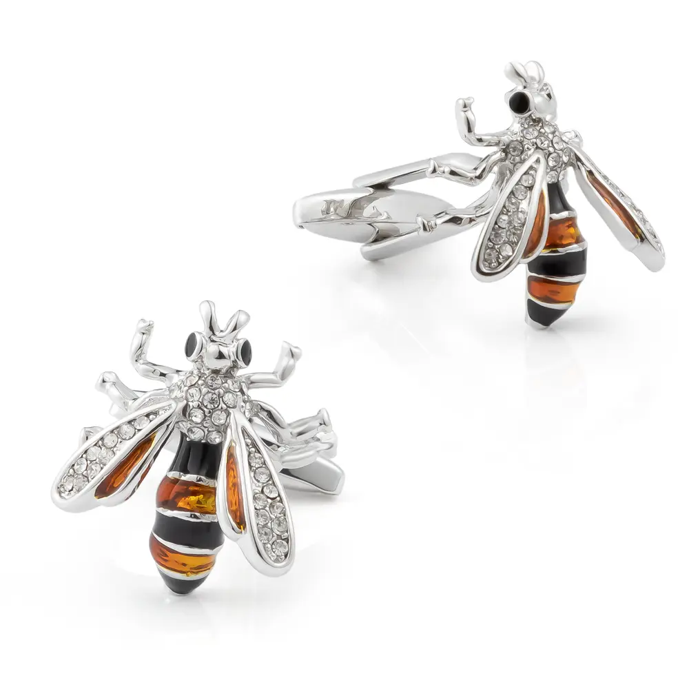 OEM Wasp Cufflinks Personalised Bee Cufflinks Crystal Cufflinks Gemstone Cufflinks Mens Gift Birthday Anniversary CS8907 Manufacturer, Manufacturers