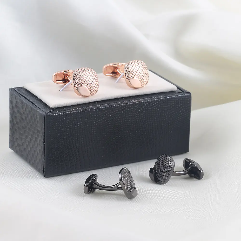 Wholesale Customized Copper Cufflinks Men Groomsmen Gifts High Quality Men Suit Accessories CLW0001