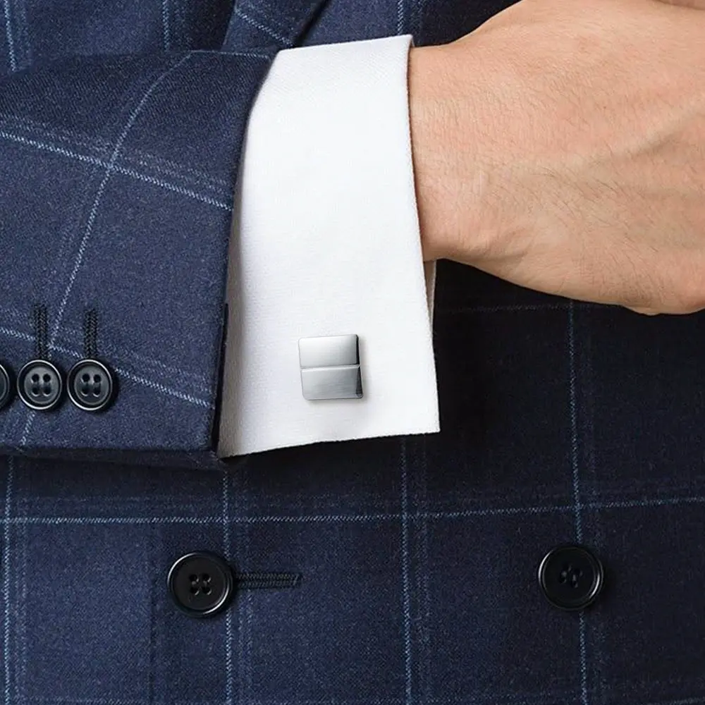Wholesale Custom Copper High Polished Mirror Square Men French Shirt Sleeve Cufflinks CL-C129