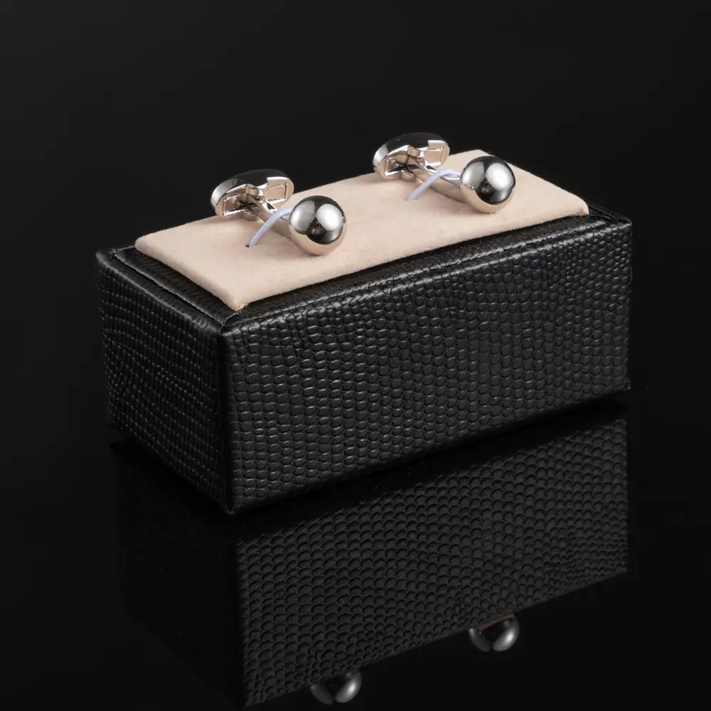 Wholesale Mirror Finish Silver Plated Bowling Design Ball Shape Cufflinks For Men Wholesale CL81572 Supplier, Companies