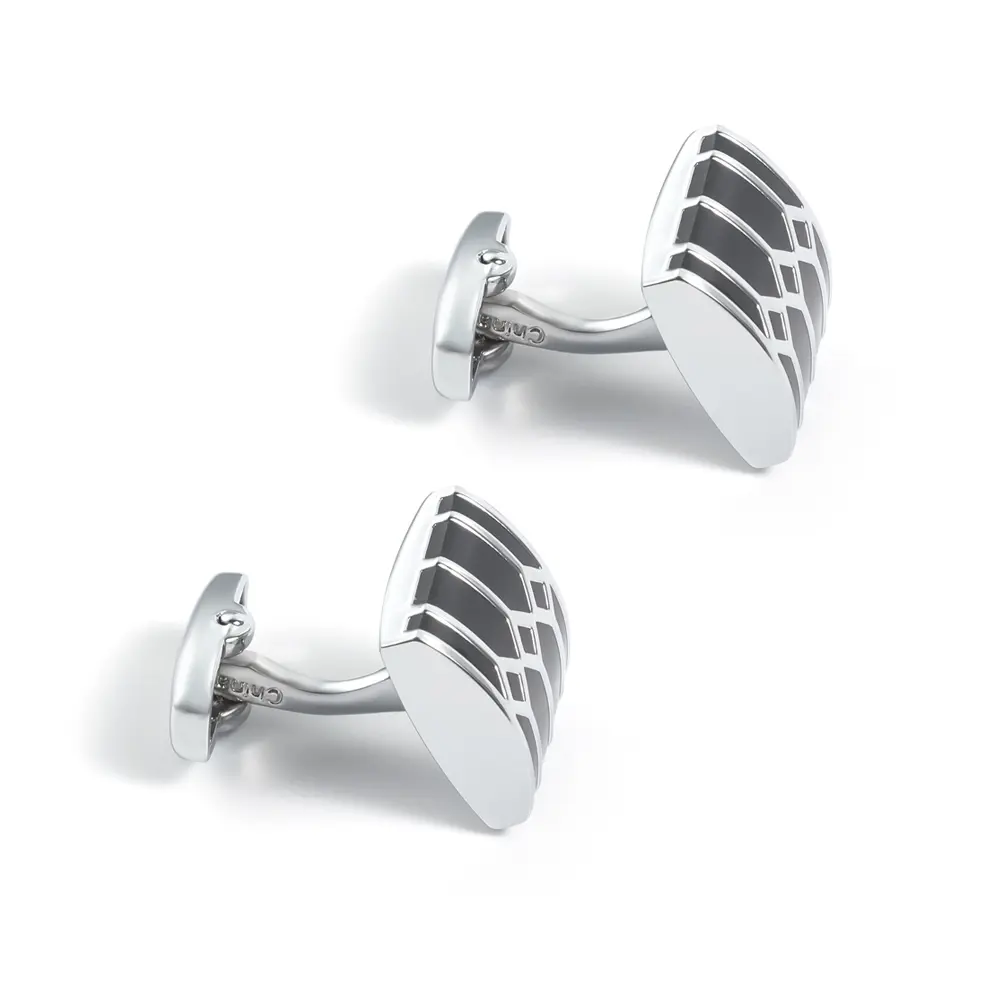 Wholesale French Suit Accessories Fashion Black Enamel Geometric Shape Copper Men's Cufflinks Wholesale CCW0088 Factories, Exporter